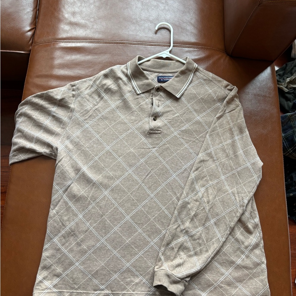Roundtree & York Men's brown Polo Shirt